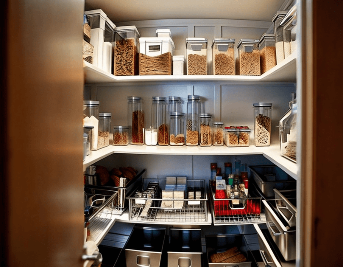 From Chaos to Clear Containers: A Contemporary Pantry Makeover