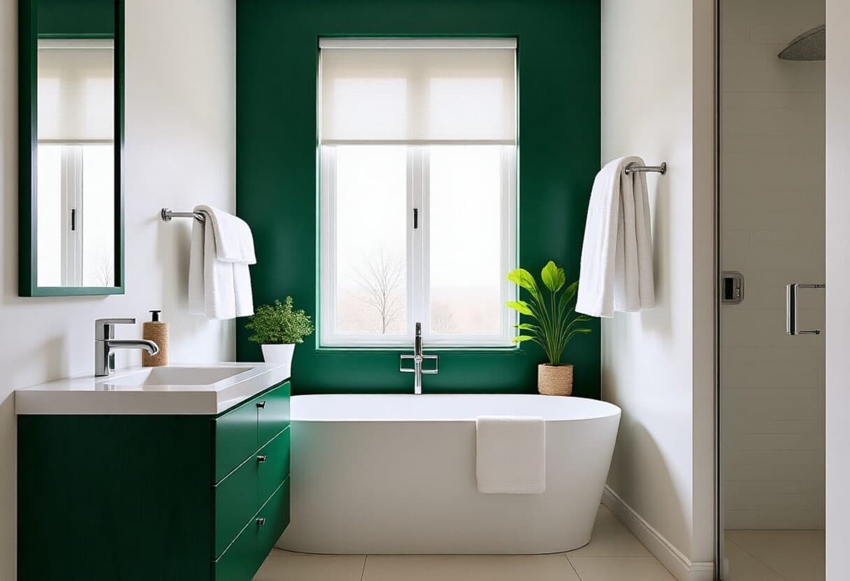 Modern bathroom — AI interior design transformation by NeatPilot