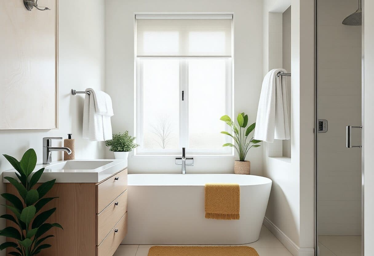 Scandinavian bathroom — AI interior design transformation by NeatPilot