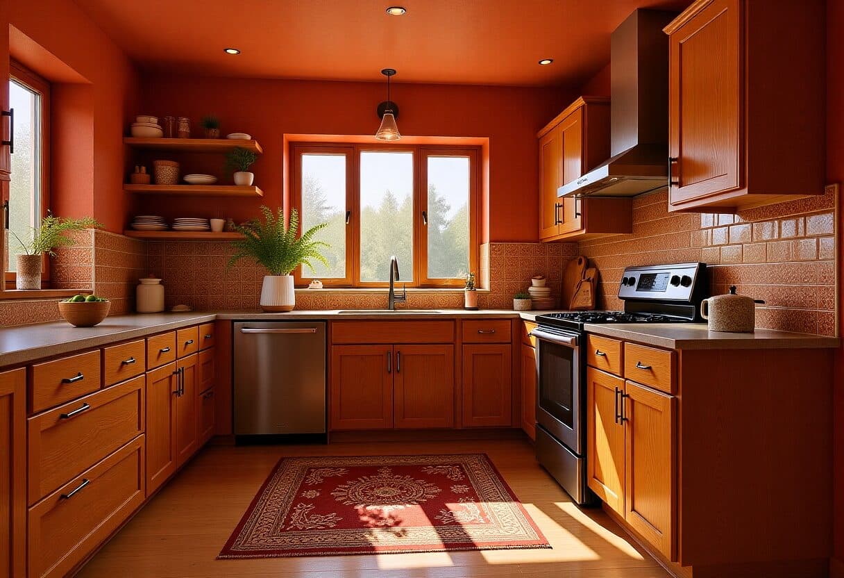 Bohemian kitchen — AI interior design transformation by NeatPilot