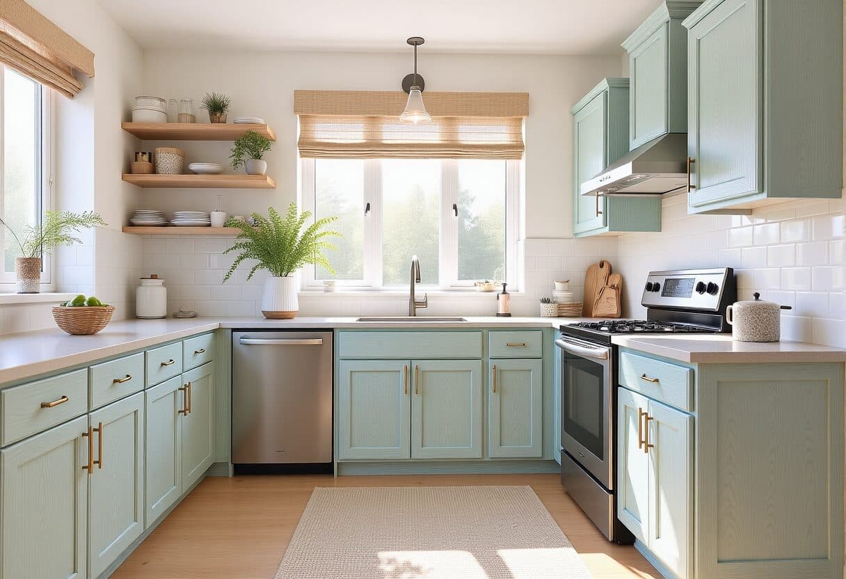 Coastal kitchen — AI interior design transformation by NeatPilot