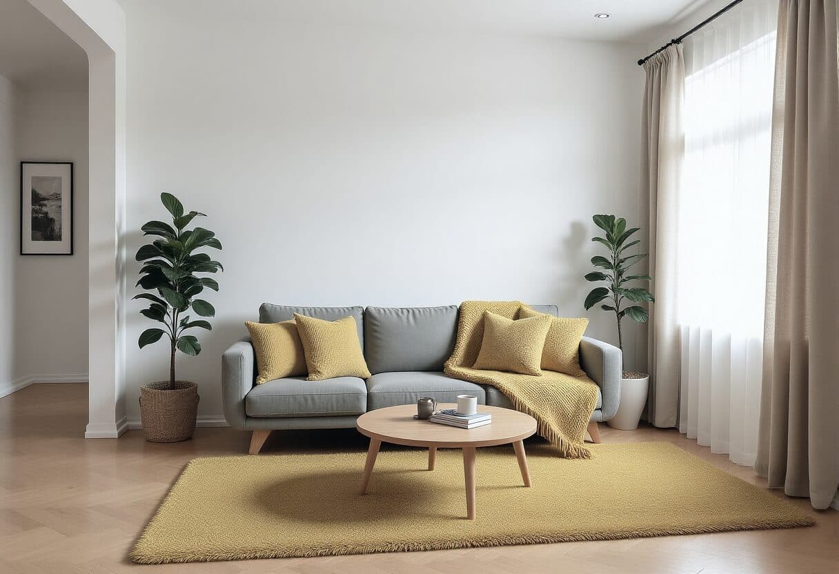 Scandinavian living room — AI interior design transformation by NeatPilot