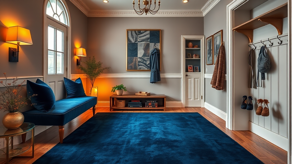 Midnight Velvet Entryway