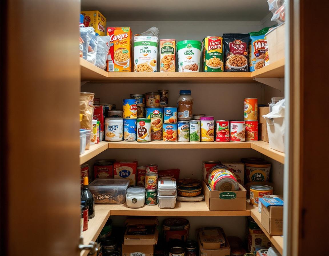 Before photo of the pantry