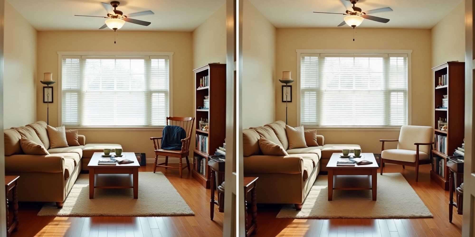 Before and After: Accent Chair Swap