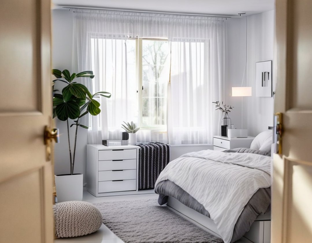 After: Bedroom Scandinavian Makeover