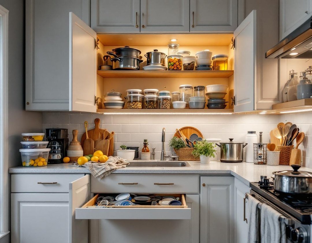 Before: Kitchen Cabinet Refresh